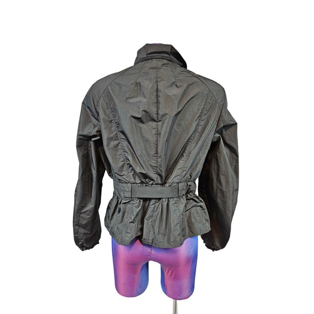 White House Black Market Black Lightweight Windbreaker Jacket Size 10 Women N56 - Picture 6 of 12